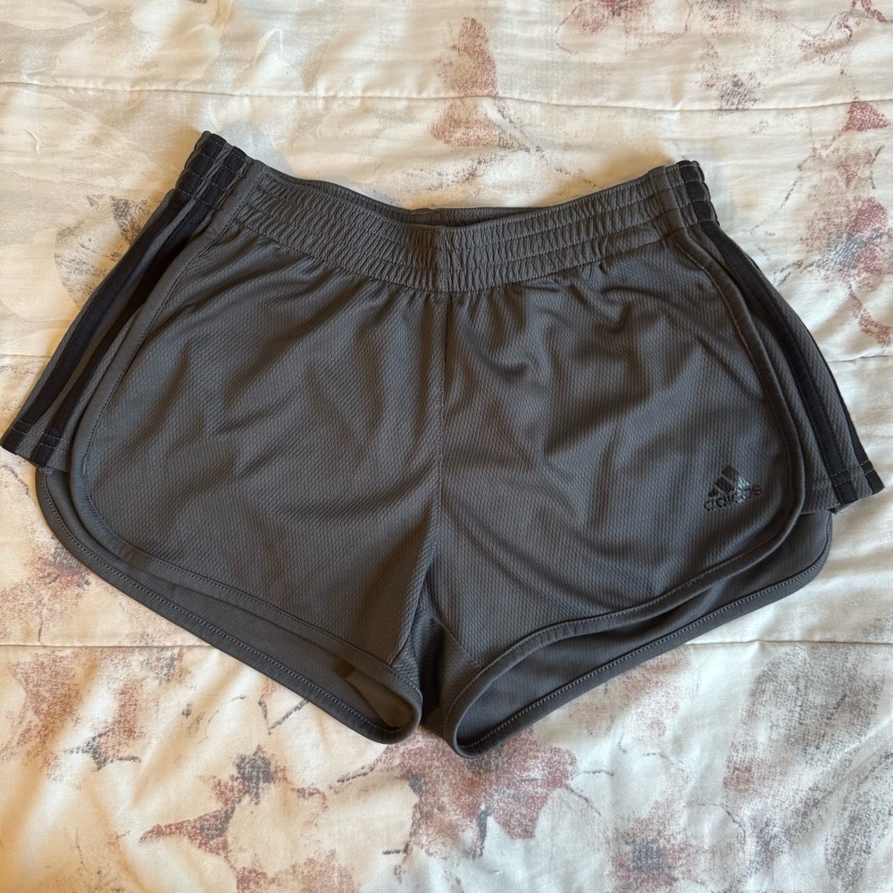 Grey adidas shorts